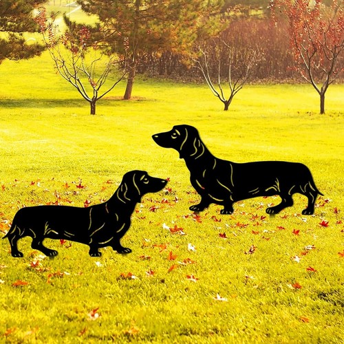 Gartendeko hund metall - gartendeko,