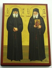 Mönch Hl. Paisios und Porphyrios Ikone Mönch Icon Icon Icon ИКОНА Icon
