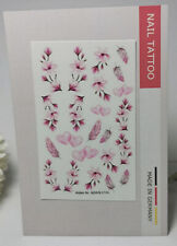 Nail Art Wrap Wasser Transfer Tattoo Blumen Ranke Blüten Wrap Sticker Herz 144