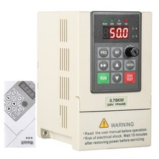 VFD Frequenzumrichter 0.75KW 220V 1 auf 3 Phasen Motor Drehzahlregler EU