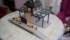 Playmobil Bahnhof 4302  Komplett  ohne OvP mit Kopie Bauplan