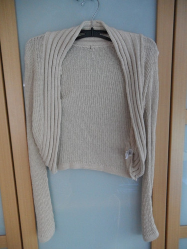 Strickjacke kurz bolero blazer - kurz,