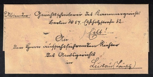 Deutsches reich 1923 minibrief - deutsches,