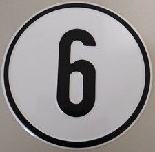 Geschwindigkeitsschild 6 km/h - 6 kmh Schild aus Alu