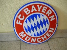 FC Bayern Emailschild 30 cm Durchmesser