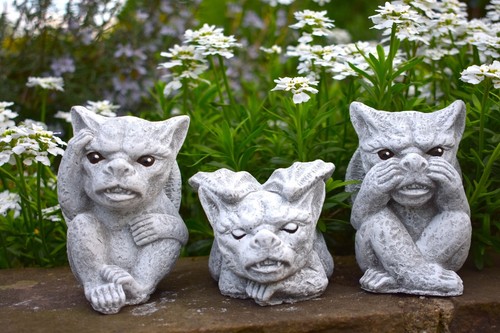 Steinfiguren gargoyle set - steinfiguren,,