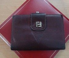 Fendi - Portemonnaie - Leder - bordeaurot - vintage - selten !