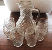 alte Saftkaraffe mit 6