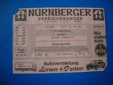 85/86 Ticket 1. FC Nürnberg