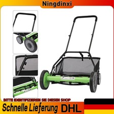 50.8cm/20Zoll Spindelmäher Handrasenmäher Höhenverstellun Grasmäher mit Fangkorb
