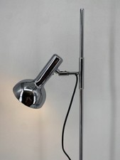* STEHLAMPE CHROM SPOT VINTAGE 70ER DESIGN MINIMAL SILBER