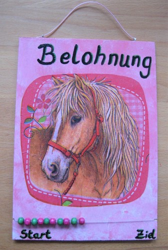 Belohnungstafel pferdeliebe - belohnungstafel, "pferdeliebe"