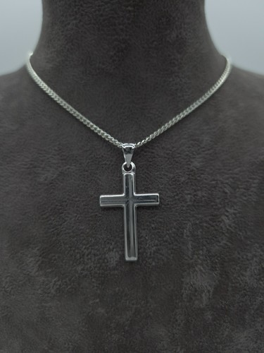 Kreuz anhänger mit kette echt - mit,