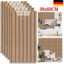 10x Braun Selbstklebende Tapete Holzoptik Tapete Wandsticker Wandpaneele 30x60cm