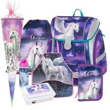 Pegasus Einhorn Unicorn Schulranzen Tornister Ranzen Rucksack Set mit Schultüte