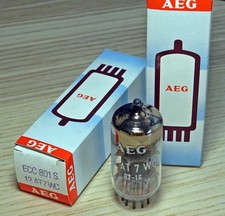 Konvolut 2x Röhre AEG 12AT7WC