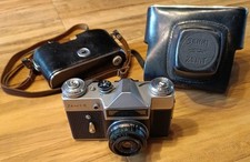 Alte Russische USSR Spiegelreflex-Kamera Zenit- E inkl.original Echt Leder Hülle