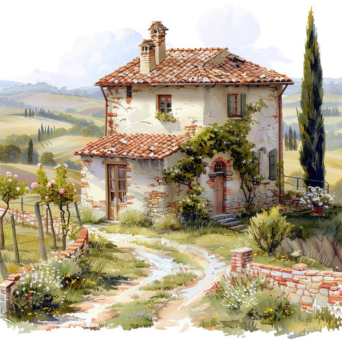 Deko bild italien toskana - deko,