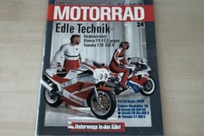 1) Motorrad 24/1989 - BMW K 100 RS HMO-Gespann mi - Yamaha FZR 750 R mit 100PS