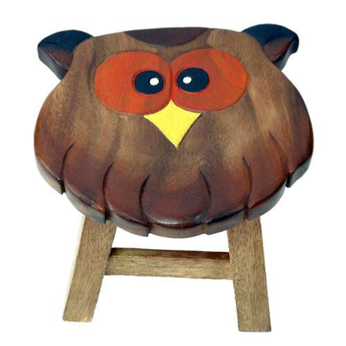 Kinderhocker eule vogel holz - vogel,