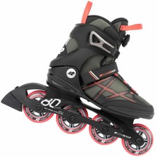 K2 Alexis 80 BOA Inline-Skates Inliner Fitnessskates 80mm/80A Grau/Rosa