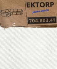 IKEA EKTORP BEZUGSET ECKSOFA 4-SITZER SOFA COVER BLEKINGE WHITE WEIß  704.803.41