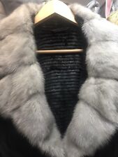 Fellicci Damen Jacke Blaue Nerz Saga Mink Kaninchenfell 42 wNeu