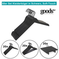 Kleiderbügel Holz schwarz