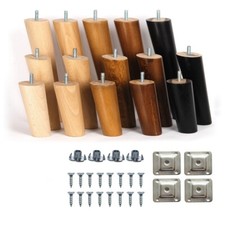 4x Holz abgewinkelte konische