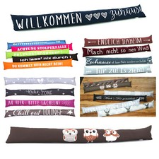 Zugluftstopper Tür Fenster Abdichtung Deko Kissen Windstopper Fensterdeko Typ378