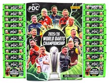 Panini PDC World Darts Championship 2025/26 Sticker - 20 Tüten + Leeralbum