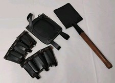 WK2 K98 Munitionstasche schwarz Feldspaten inkl Tasche Reenactment Konvolut 