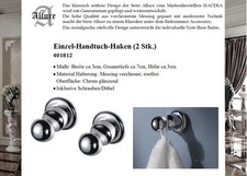 Allure 2 x 1er-Haken Messing Verchromt 