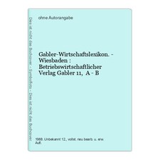 Gabler-Wirtschaftslexikon. -