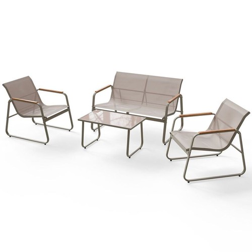 Gartenmöbelset genua teilig - gartenmöbelset, 4-teilig