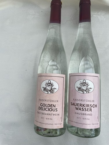 Kirschwasser und apfel schnaps - und,