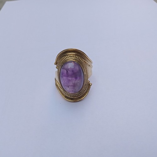 Amethyst oval glatt 925