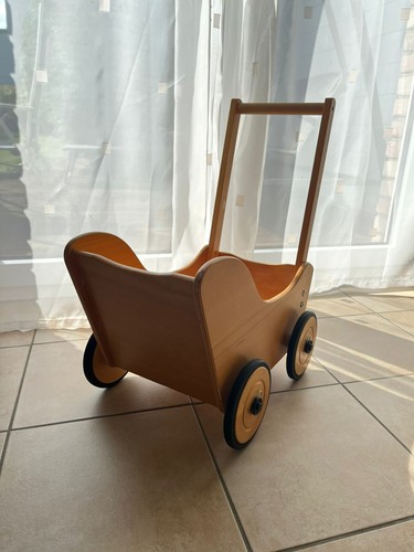Holz puppenwagen lauflernwagen - holz,