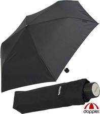 Doppler Regenschirm Mini- Taschenschirm Havanna Stick - sturmfest - schwarz