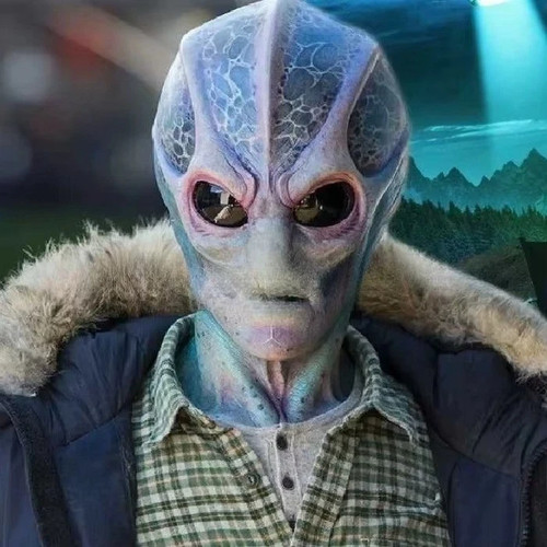 Alien maske ufo - ufo, latex