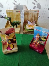 4 verschiedene Schleich Figuren Meerjungfrau, Elfe, Yasira und ein Drache