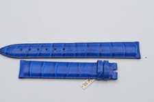 CHOPARD LEDER ARMBAND 15MM FÜR DORNSCHLIESSE 14MM VINTAGE BLAU