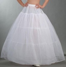 Petticoat Reifrock Ringe Brautkleid Weiß mit Tüll Gr.32-60 Länge ca.80cm TOP.