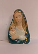 9942896-a Porzellan Figur Büste Madonna Maria mit Kind  Wagner&Apel H13cm