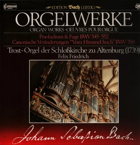 Bach orgelwerke gatefold - bach,