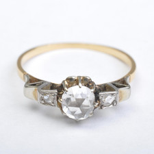 Antiker Diamantring, um 1900 /