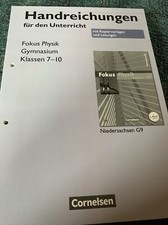 Fokus Physik 7-10. Handreichungen. Niedersachsen. Für 99 Euro