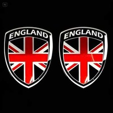 2x 3D Gel Aufkleber Union Jack Flagge Sticker Emblem England Flag Great Britain