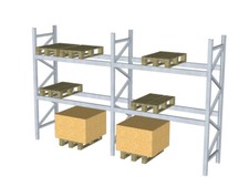 Dexion P90 Höhe 3500 mm Palettenregal Lichte Weite 2.700 mm Fachlast 1,7 t