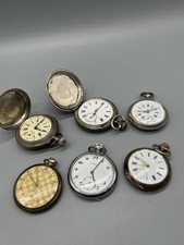 6 ALTE TASCHENUHREN -